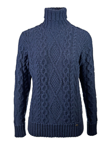 Blue tweed / S - Akrar, turtleneck