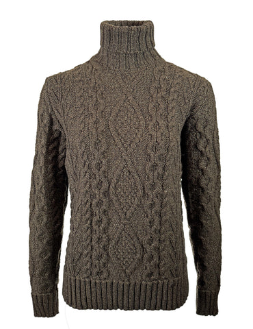 Olive tweed / S - Akrar, turtleneck