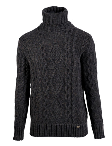 Black tweed / S - Akrar, turtleneck