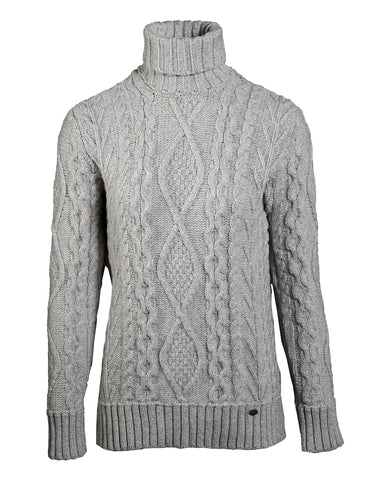 White tweed / S - Akrar, turtleneck