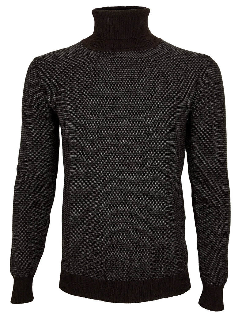 Melar turtleneck, grey / brown