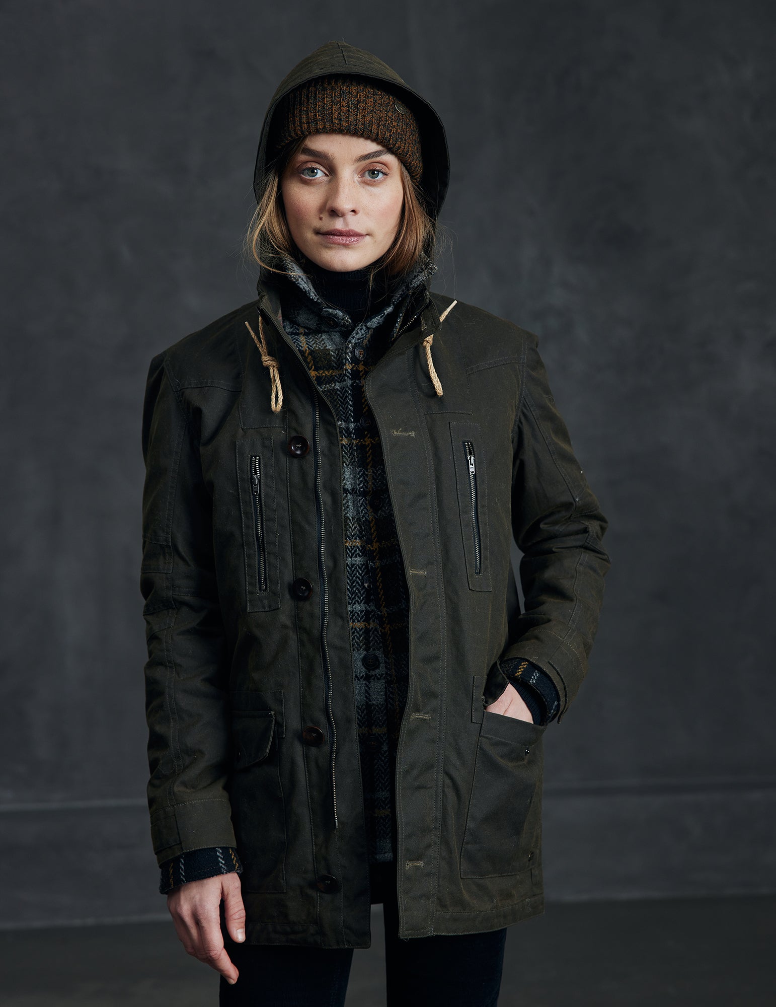 Rookie wax military best sale jacket